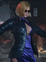 Nina Williams Tekken 8 black leather jacket