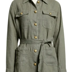 Sarah Rafferty My Life with the Walter Boys green cotton jacket