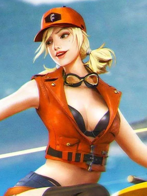 14 Misha Free Fire leather vest