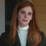 Sarah Rafferty My Life with the Walter Boys green woolen trench coat