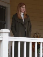 Sarah Rafferty My Life with the Walter Boys stylish green coat