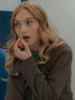 Madison Brydges My Life with the Walter Boys casual brown jacket