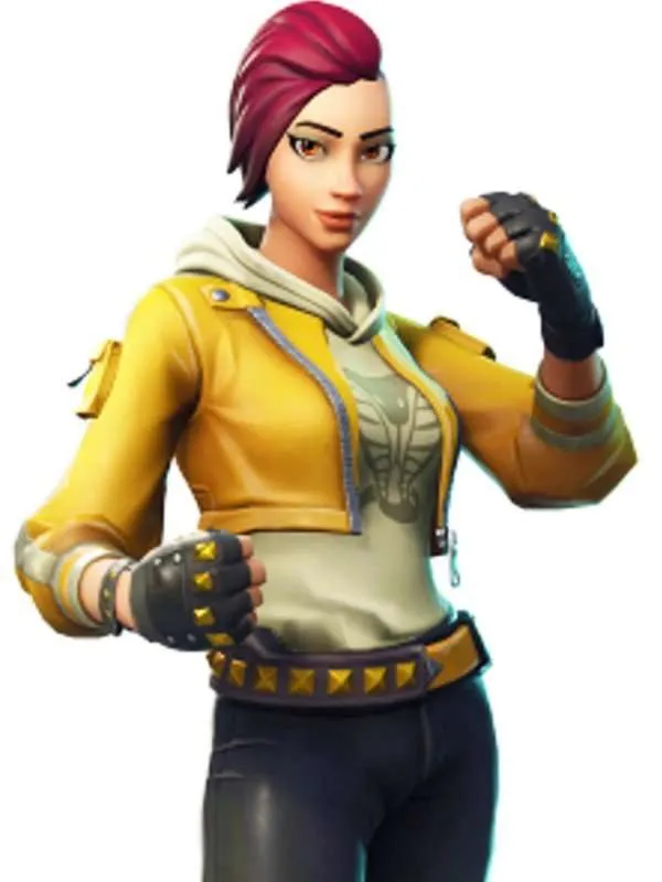 18 (2) Shade skin Fortnite yellow leather jacket