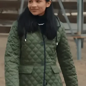 Jackie Howard My Life with the Walter Boys casual green jacket