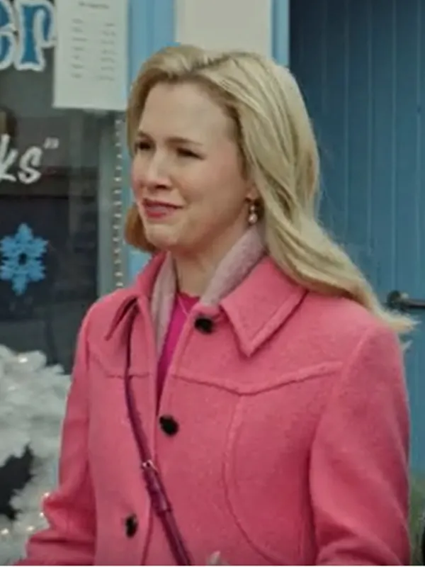 2 Ginna Claire Mason A Newport Christmas 2025 pink wool coat