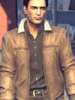 Vito Scaletta in Mafia II bomber brown leather jacket
