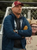 George Walter My Life with the Walter Boys casual blue puffer jacket