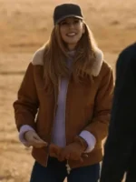 Katherine Walter My Life with the Walter Boys brown leather jacket