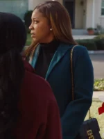 Reagan Gomez Unexpected Christmas 2025 classic blue coat