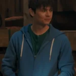 Ashby Gentry My Life with the Walter Boys blue hooded jacket