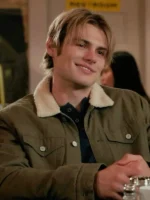 Noah LaLonde My Life with the Walter Boys green cotton jacket