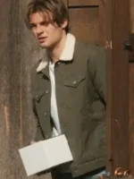 Noah LaLonde in My Life with the Walter Boys green cotton jacket