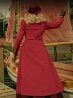 Ella A Newport Christmas 2025 woolen red coat