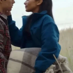 Nikki Rodriguez My Life with the Walter Boys blue cropped jacket