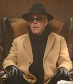 Danny Huston Ice Fall 2025 camel brown wool coat