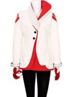 Candela in Pokémon Go Team Valor white cotton jacket