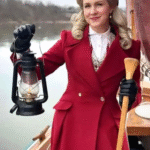 Ginna Claire Mason A Newport Christmas 2025 red wool coat