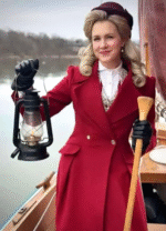 Ginna Claire Mason A Newport Christmas 2025 red wool coat