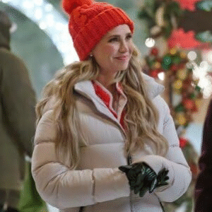 Fiona Gubelmann A Royal Montana Christmas 2025 snowy white jacket
