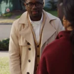 Lil Rel Howery Unexpected Christmas 2025 cotton trench coat