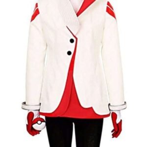 Candela in Pokémon Go Team Valor white cotton jacket