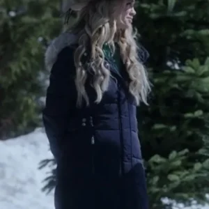Fiona Gubelmann A Royal Montana Christmas 2025 winter blue jacket