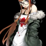 Futaba Sakura in Persona 5 green cotton jacket