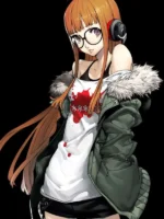 Futaba Sakura in Persona 5 green cotton jacket