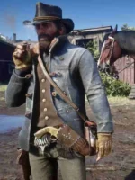Arthur Morgan in Red Dead Redemption 2 leather jacket