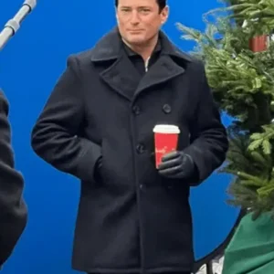 Wes Brown A Newport Christmas 2025 elegant black coat