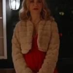 Fiona Gubelmann A Royal Montana Christmas 2025 faux fur cropped jacket
