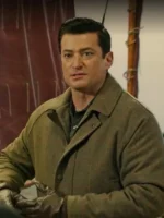 Wes Brown A Newport Christmas 2025 brown wool jacket