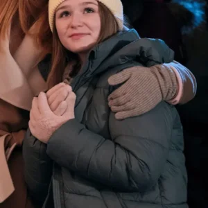 Alix West Lefler My Life with the Walter Boys casual grey puffer jacket