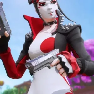 Takara Fortnite studded leather jacket