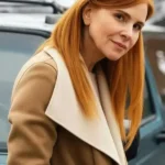 Sarah Rafferty My Life with the Walter Boys stylish brown coat