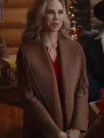 Fiona Gubelmann A Royal Montana Christmas 2025 classic brown coat