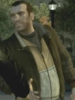 Niko Bellic in Grand Theft Auto IV brown jacket