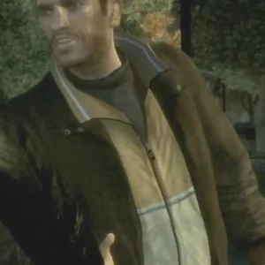 Niko Bellic in Grand Theft Auto IV brown jacket