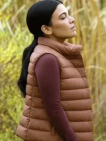 Jackie Howard My Life with the Walter Boys casual brown vest