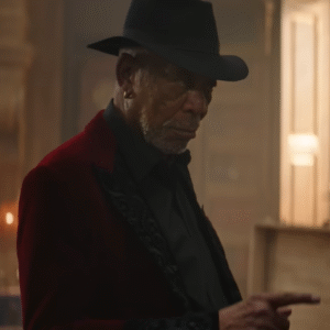 Thaddeus Bradley Now You See Me 2025 red velvet blazer