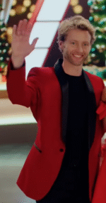 Trent Whiddon Christmas In The Ballroom 2025 formal red blazer