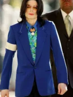 Michael Jackson courtside blue blazer