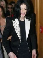 American singer Michael Jackson classic black blazer