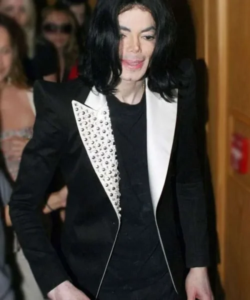 American singer Michael Jackson classic black blazer