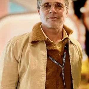 Brad Pitt F1 The Movie yellow cotton jacket