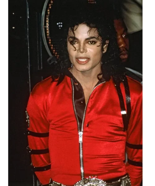 Michael Jackson Bad World Tour red jacket