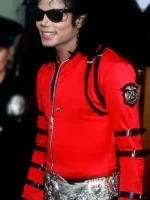Michael Jackson Bad Tour red jacket