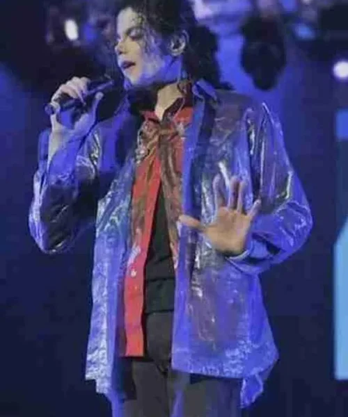This Is It song Michael Jackson purple PVC jacket