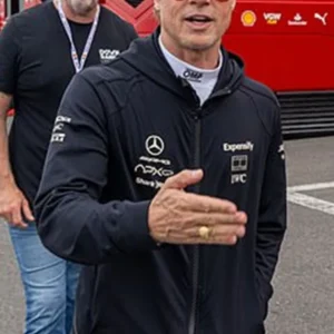 Sonny Hayes Formula 1 Movie black hooded jacket