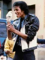 Pepsi advertisement Michael Jackson black and white leather jacket